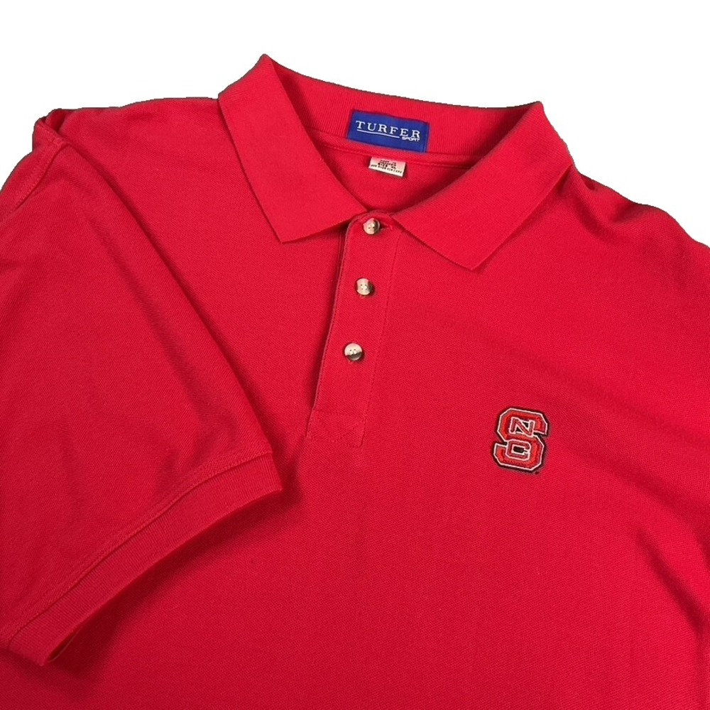 NC State Wolfpack Polo Shirt Men's Size XL Golf‎ Performance Red Logo  Stretch